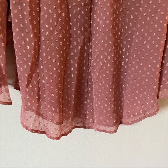 NWT BOG Band of the Free Bohemian Blouse Top Bell Sleeves V Neck Keyhole back XS - Picture 11 of 15